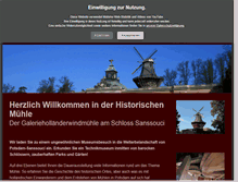 Tablet Screenshot of historische-muehle-potsdam.de
